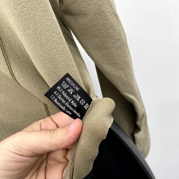 Wolford Stretch Taupe Satin collared Bodysuit - Picture 5 of 5